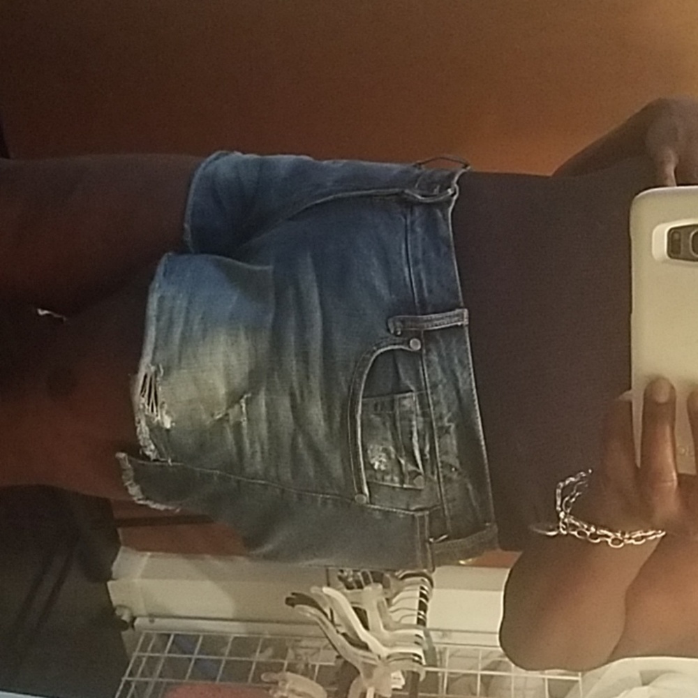 Distressed shorts